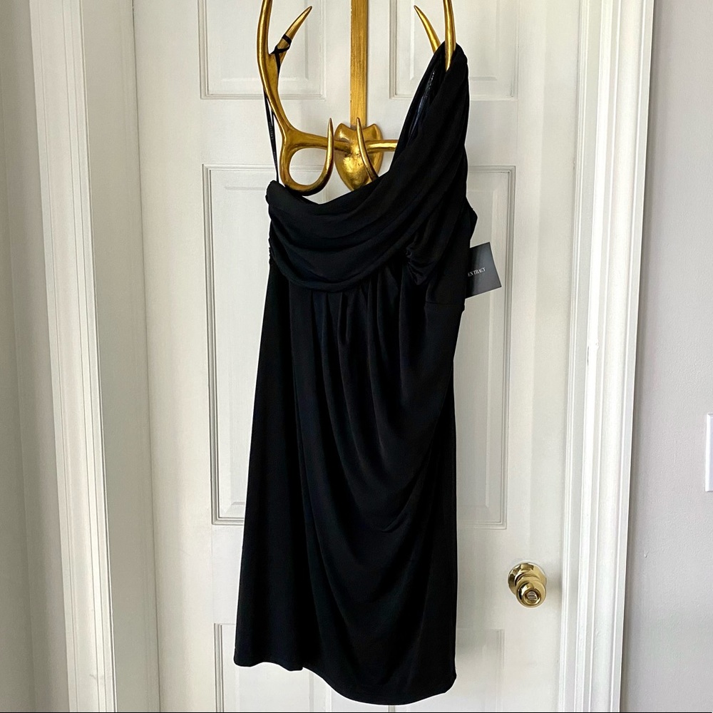 Ellen Tracy One Shoulder Mini LBD. Size 14